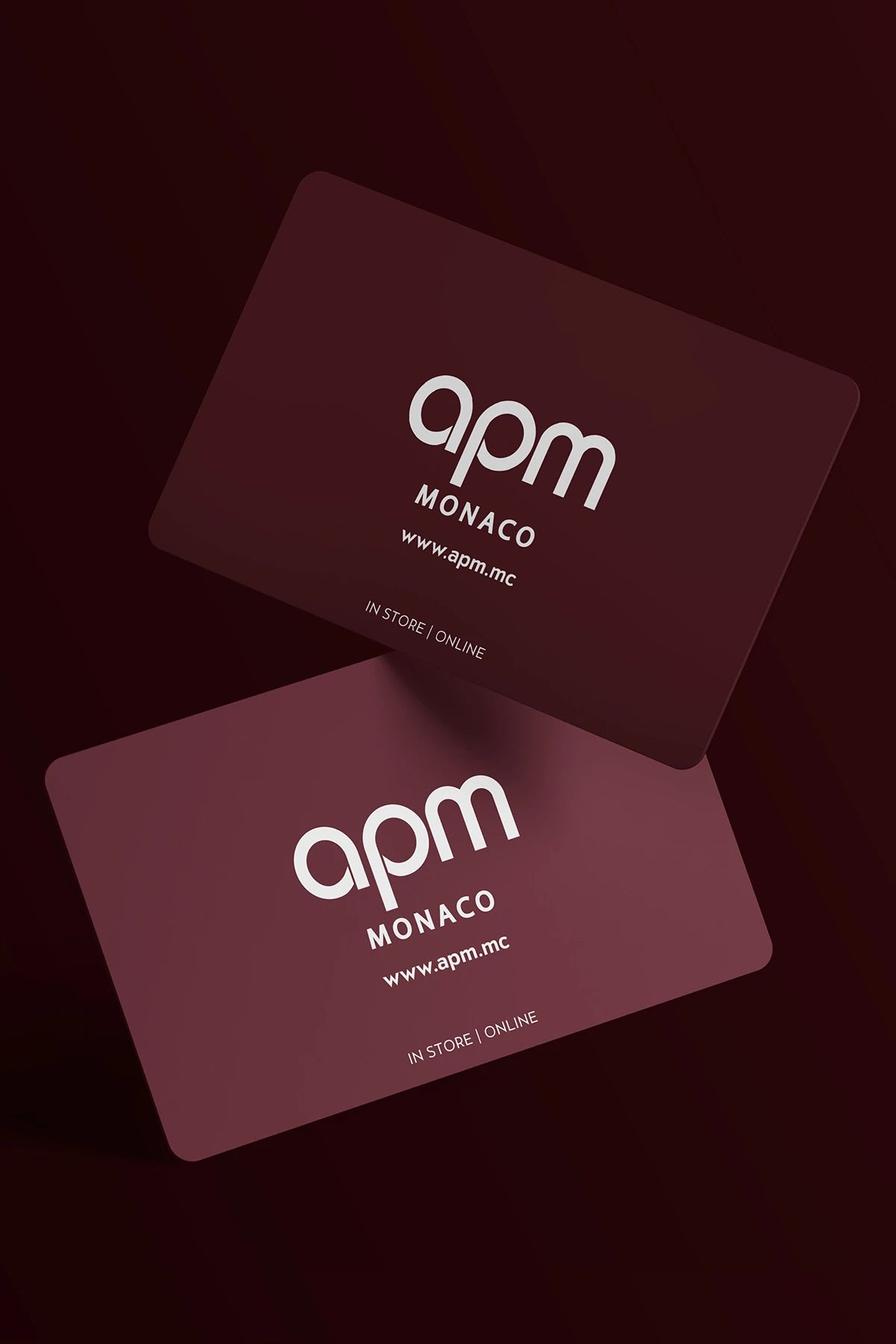 APM Monaco Cartes Cadeaux Gift Card carte cadeau bijoux