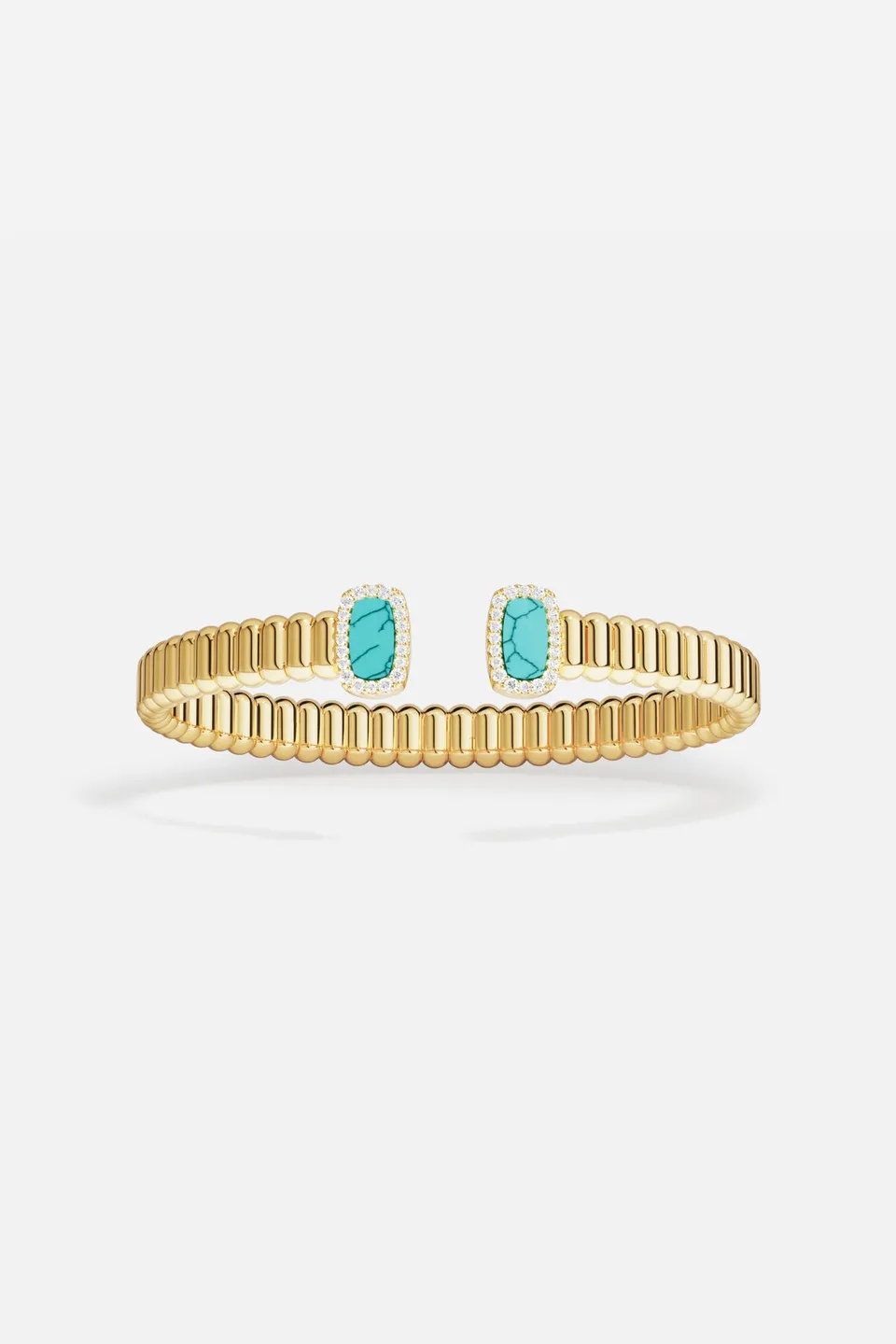 APM Monaco Méditerranée Les Calanques bracelet jonc turquoise