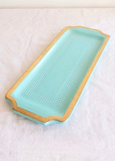 Aimée Aimer Art de la table Plat à Cake Turquoise 39 cm