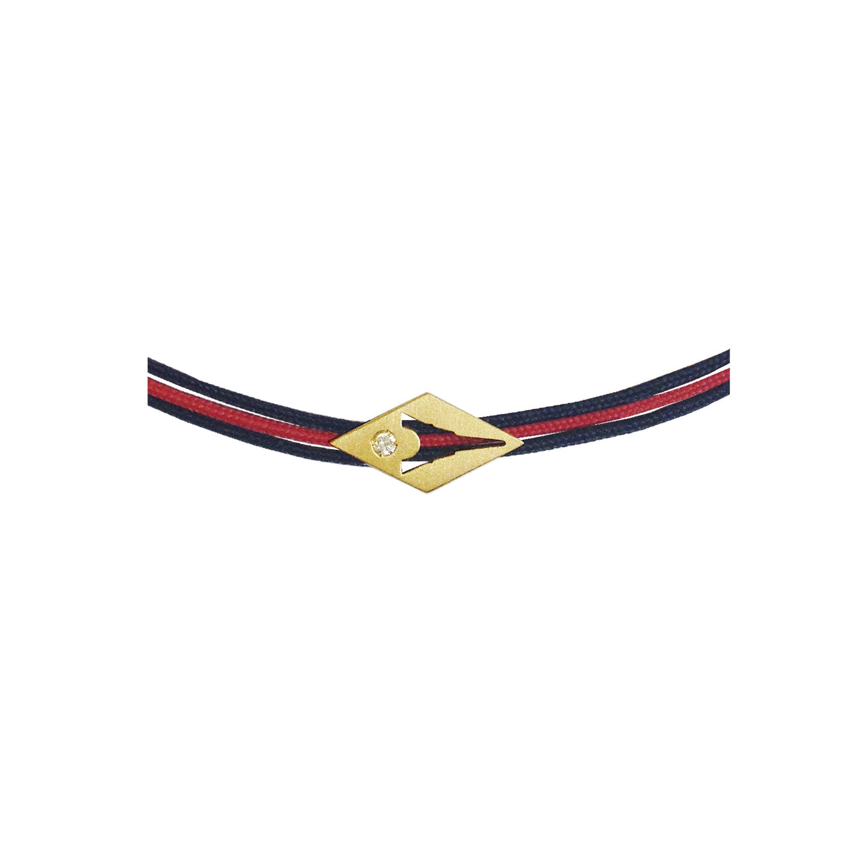 Aimée Aimer Paris 1889 Bracelet Or Jaune Bleu Rouge