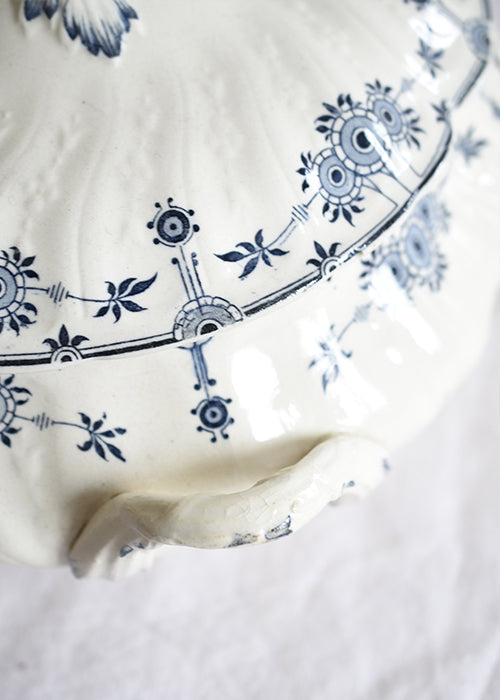 Aimée Aimer Art de la table Légumier Bleue Gien faïence 31 cm