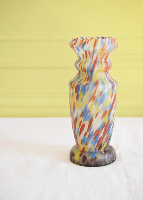 Aimée Aimer Vases vase Feu d'Artifice verre jaspé 27 cm