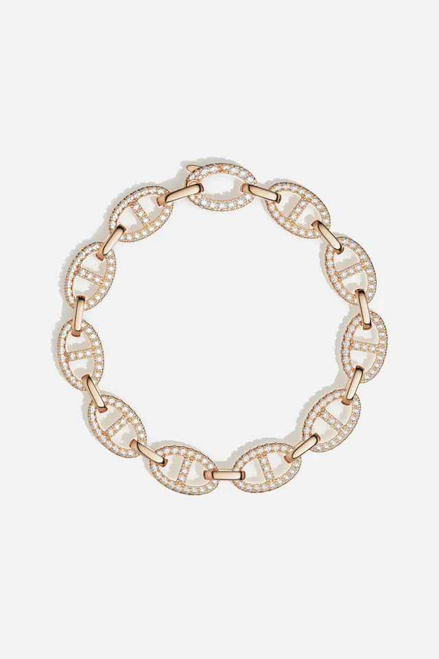 APM Monaco Yacht Club Marine Bracelet Or Rose M 18 cm
