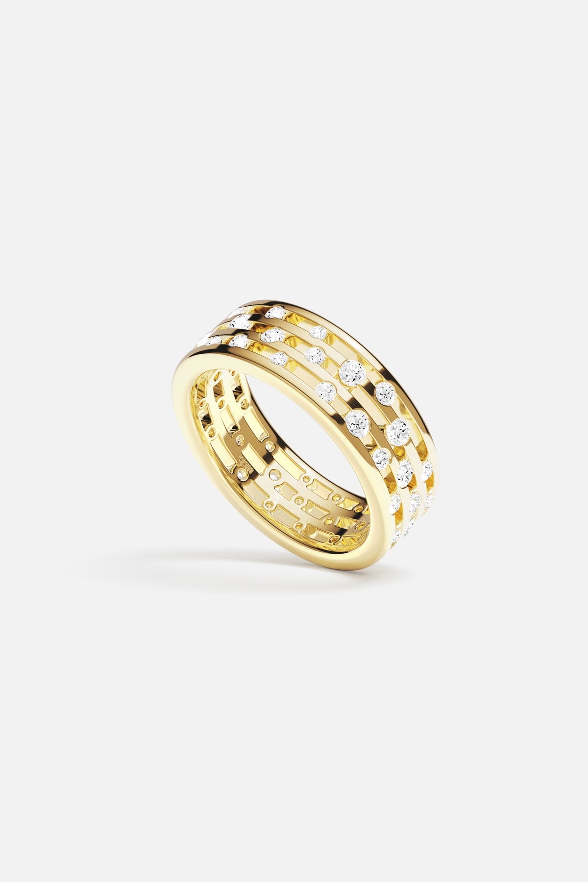 APM Monaco Automne Graphique bague dorée taille 52