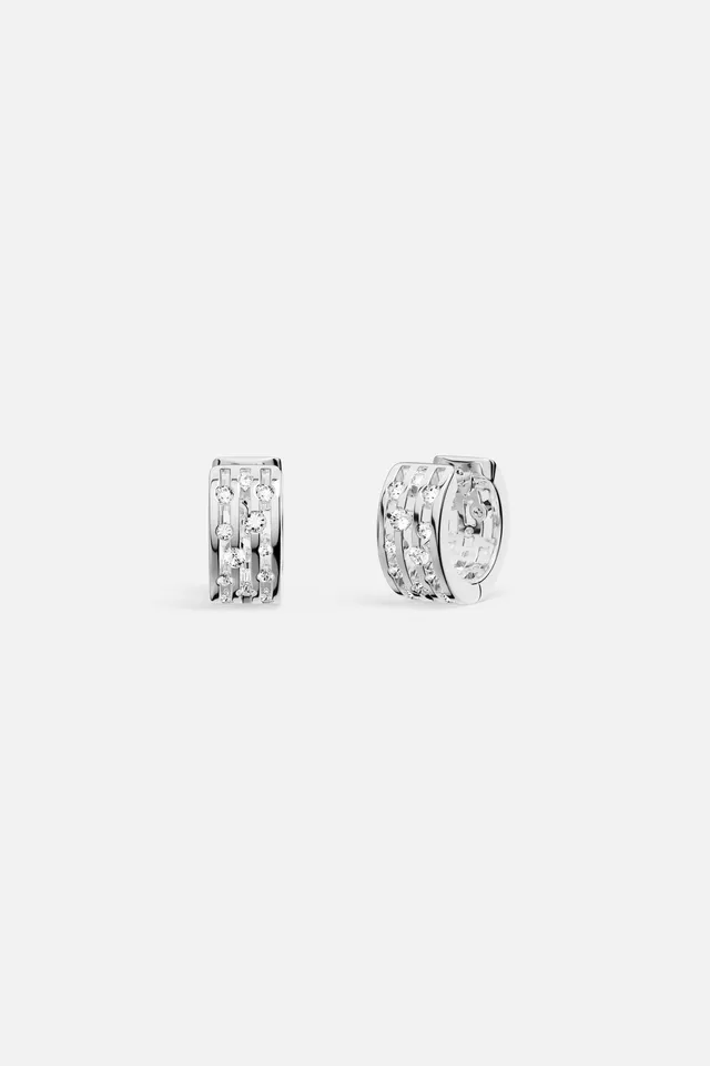 APM Monaco Automne Graphique boucles argent mini