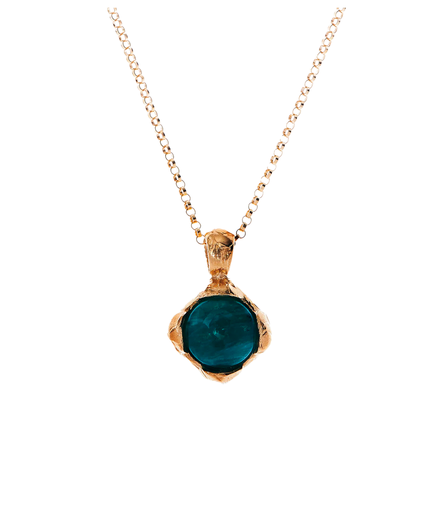 Alighieri Eye of the Storm collier émeraude doré