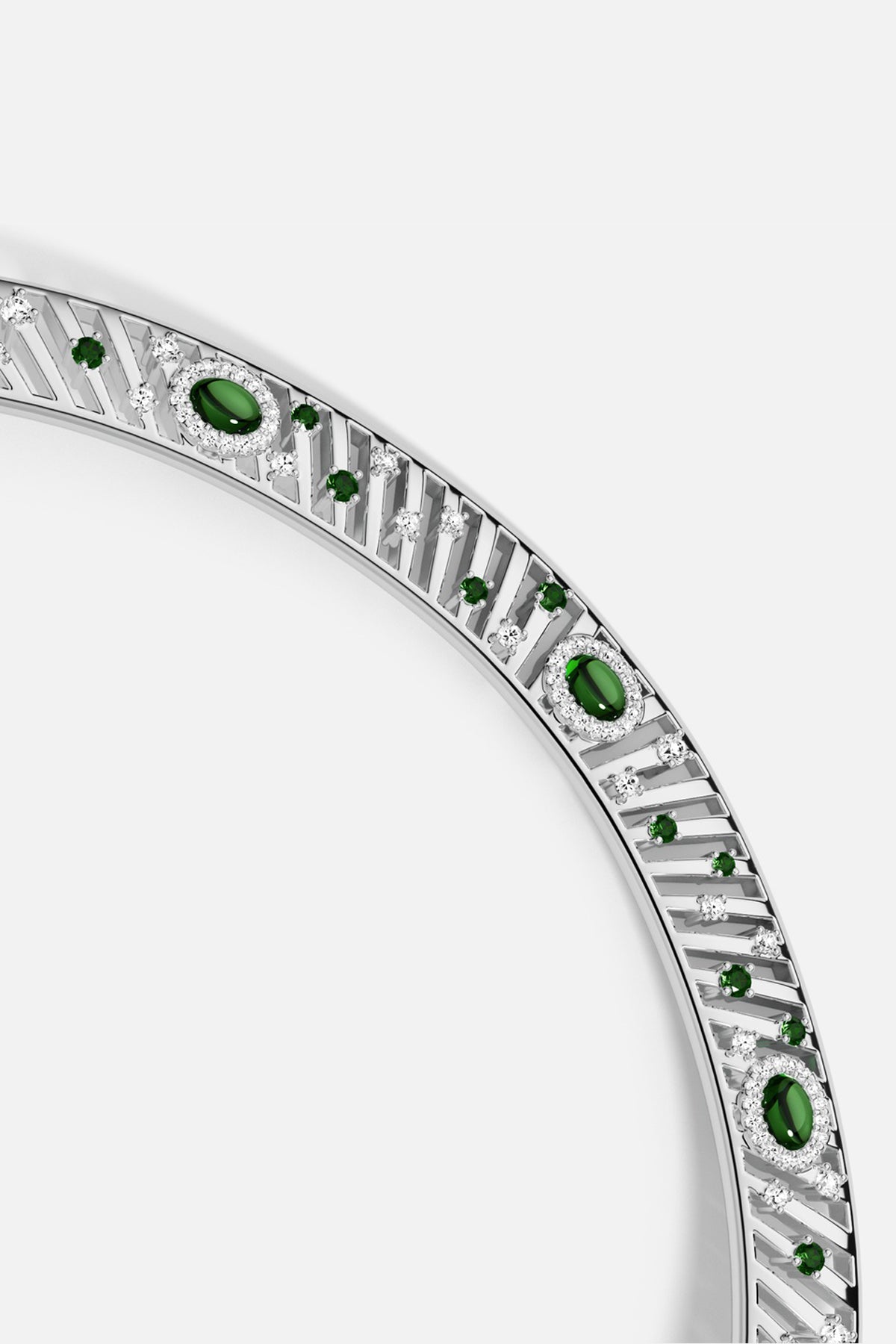 APM Monaco Automne Les Éventails collier choker vert