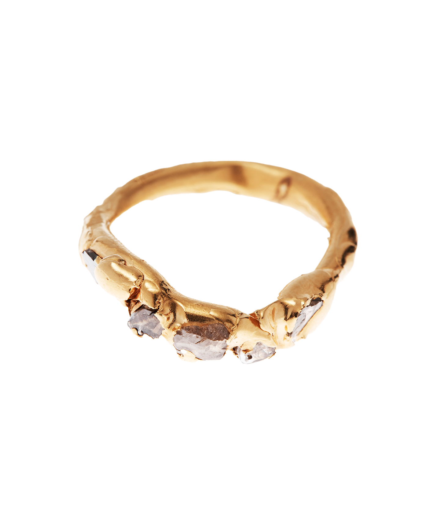 Alighieri Footprints Stars bague or diamant sur-mesure