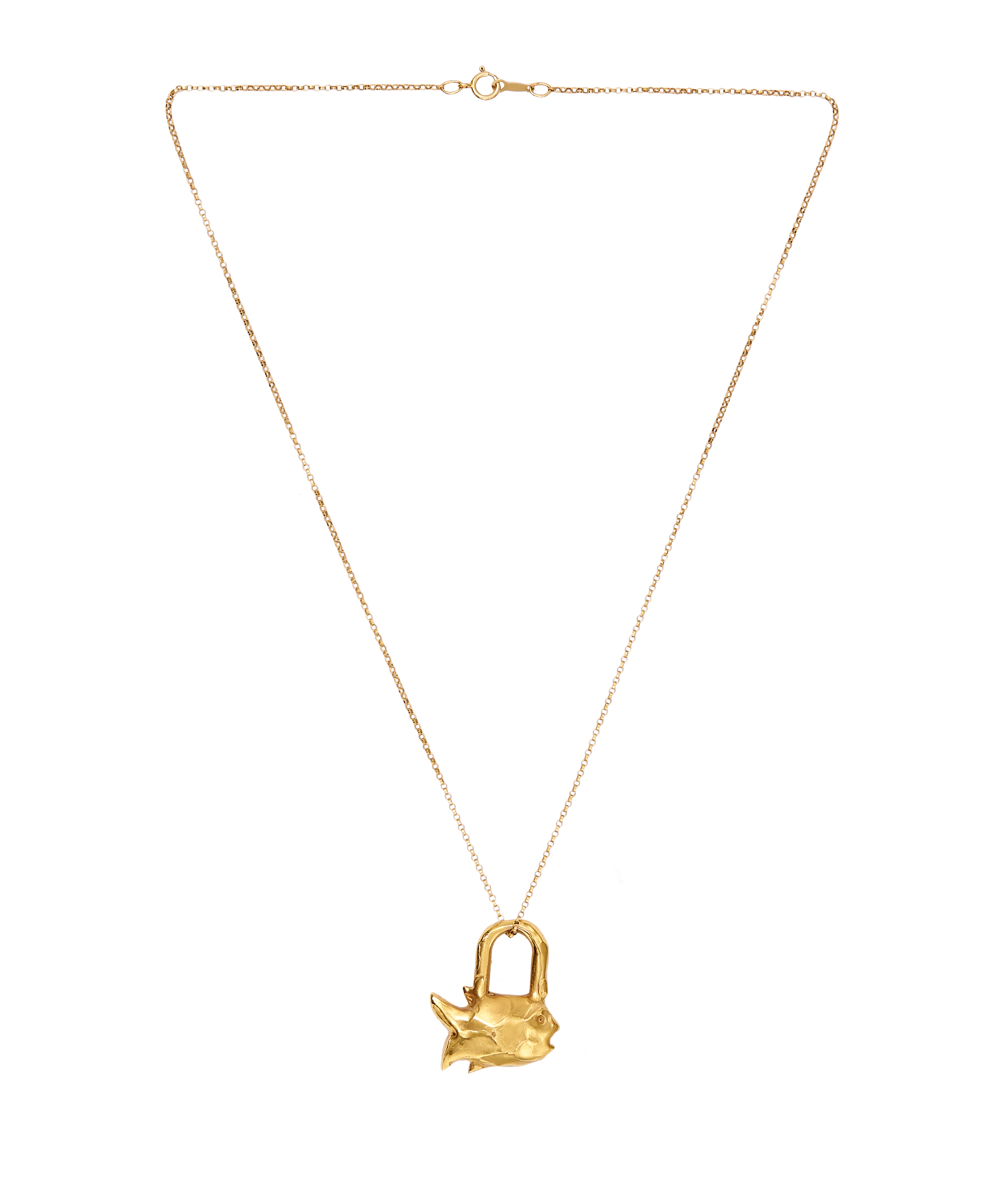 Alighieri A Life Unlocked collier chaîne dorée poisson