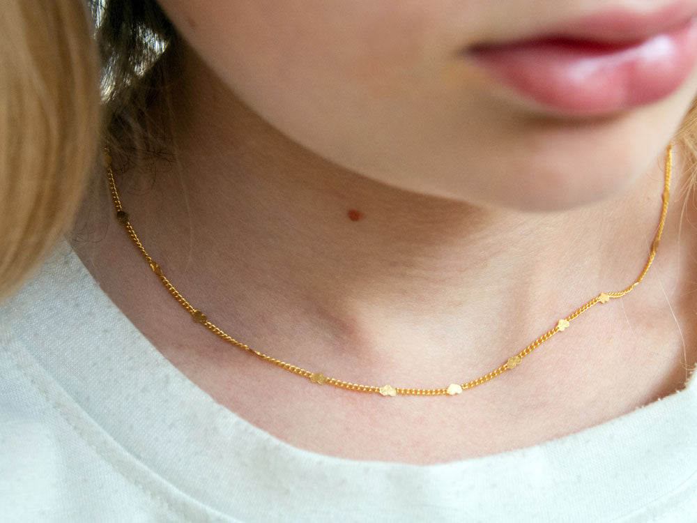 Adorabili Chaîne de cœur collier doré Medium 42 cm