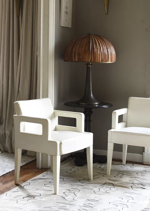 Aimée Aimer Objets Fauteuils Daytona Gagnère cuir paire