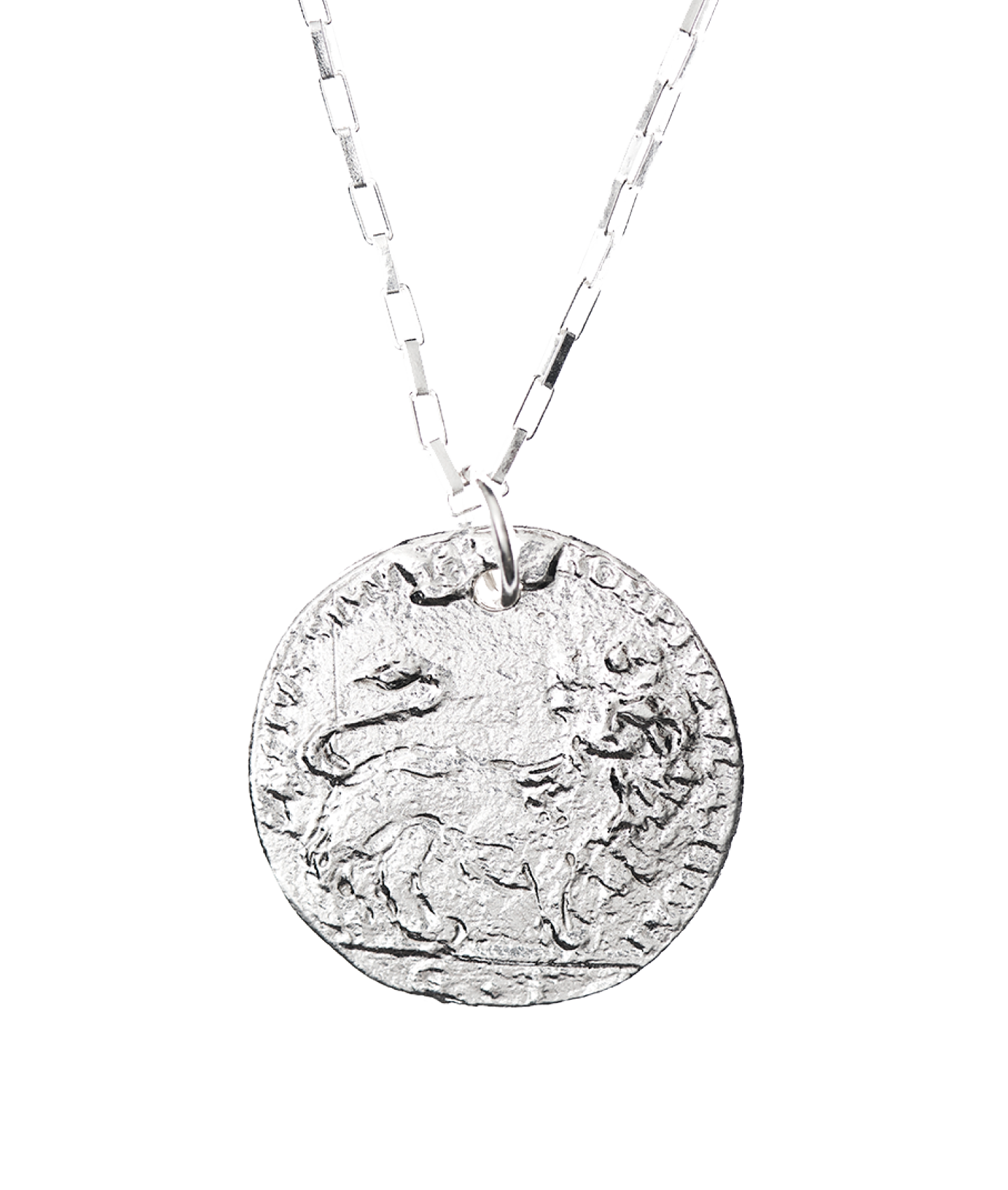 Alighieri Snow Lion Medallion collier argent sterling