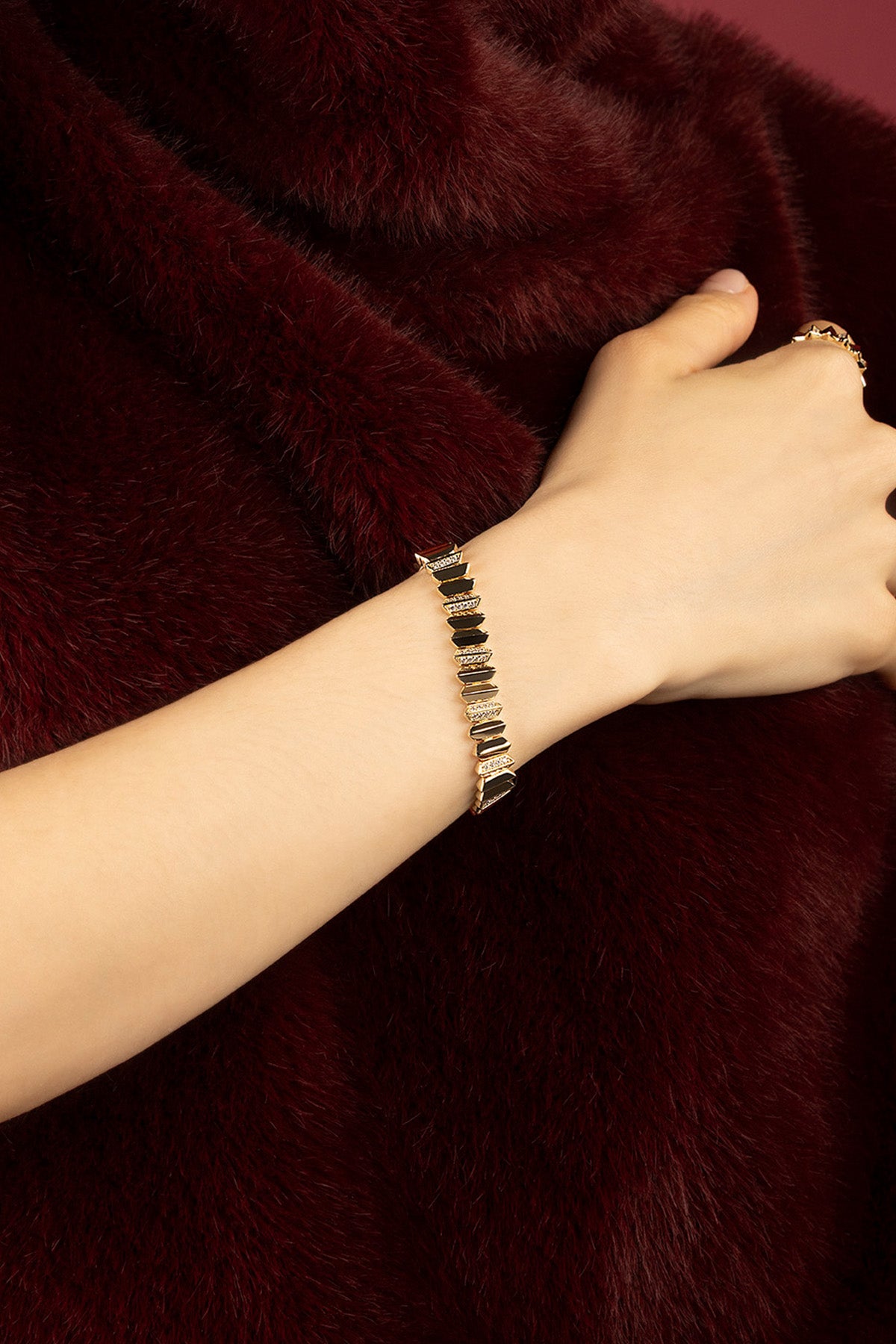 APM Monaco Yacht Club Up and Down bracelet doré M 18 cm