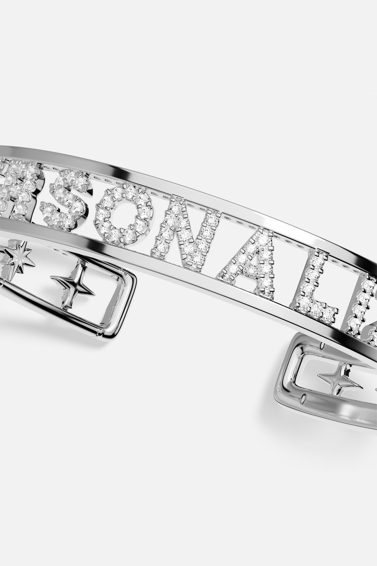 APM Monaco Morse Code Personalized Bracelet blanc Taille M
