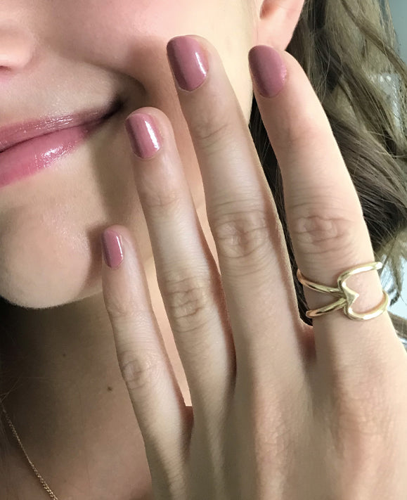 Aimée Aimer Crush bague or jaune cœurs taille 54