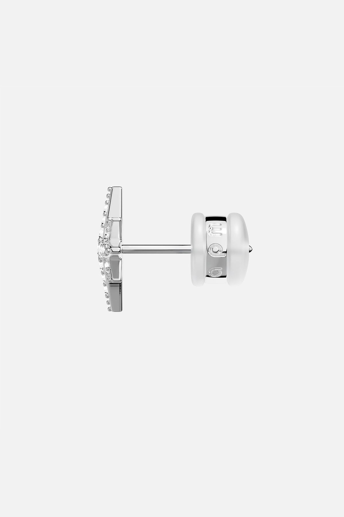 APM Monaco Accessoires fermoir poussette argentée 4,6 mm