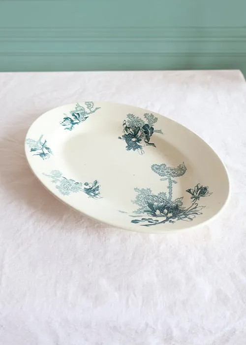 Aimée.Aimer Art de la Table Plat Herbier Terre de Fer 36,5 cm