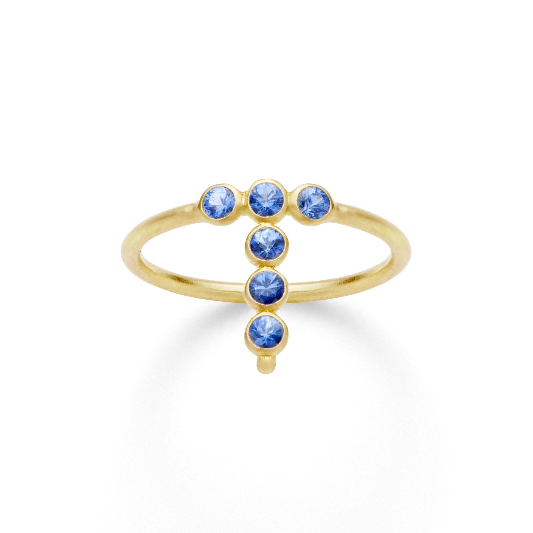 Aimée Aimer Bagues Bague AA Or Jaune Saphirs Taille 54