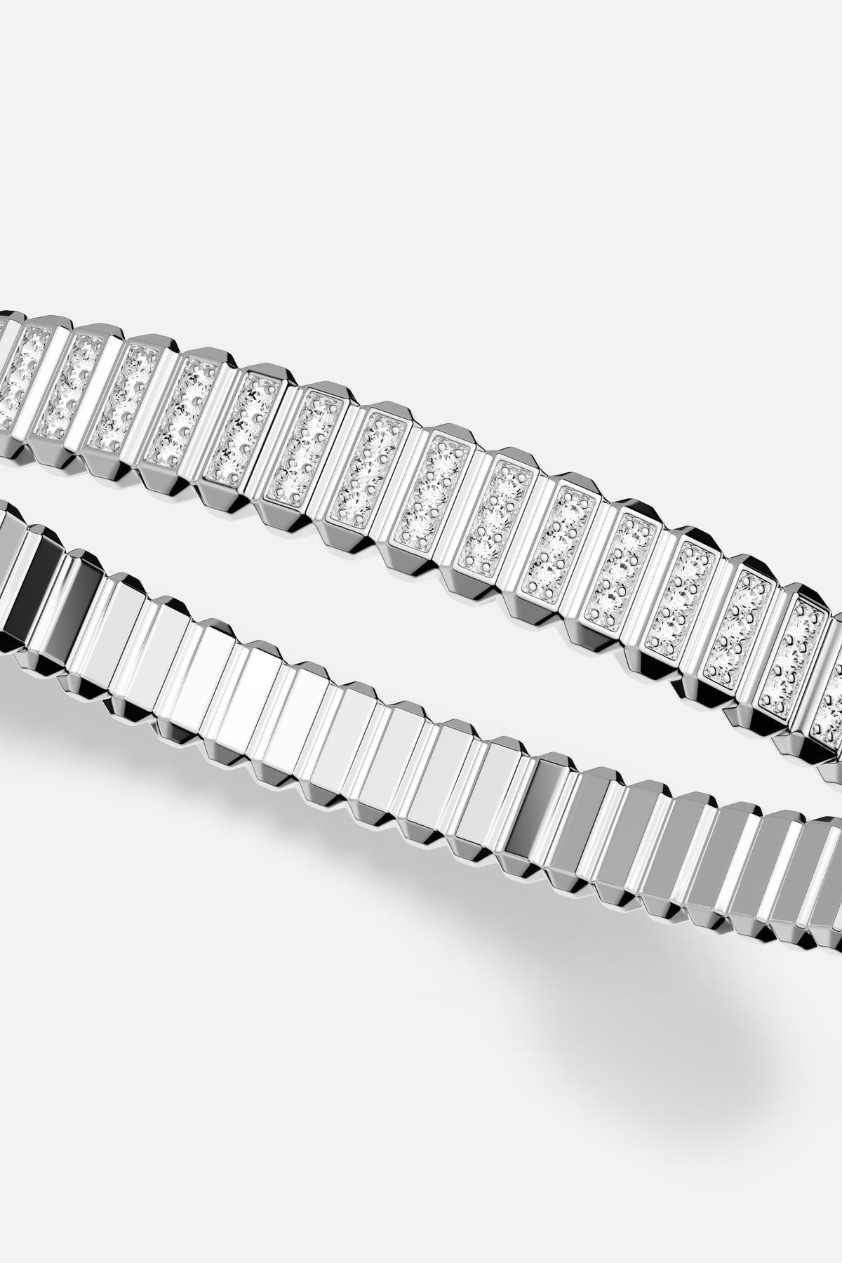 APM Monaco Automne Graphique jonc argent M 16,5 cm
