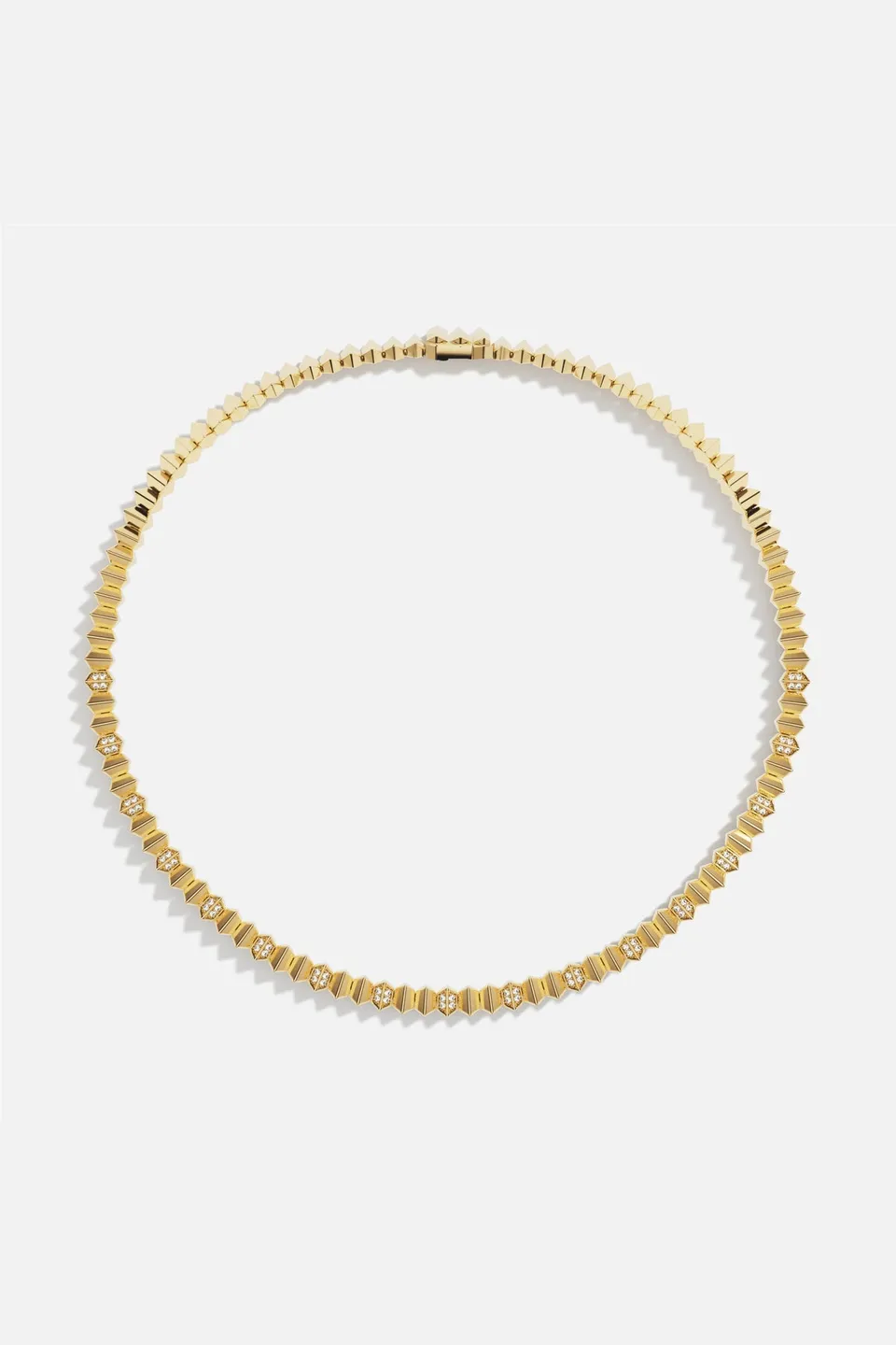 APM Monaco Yacht Club Up and Down collier or jaune L 42 cm