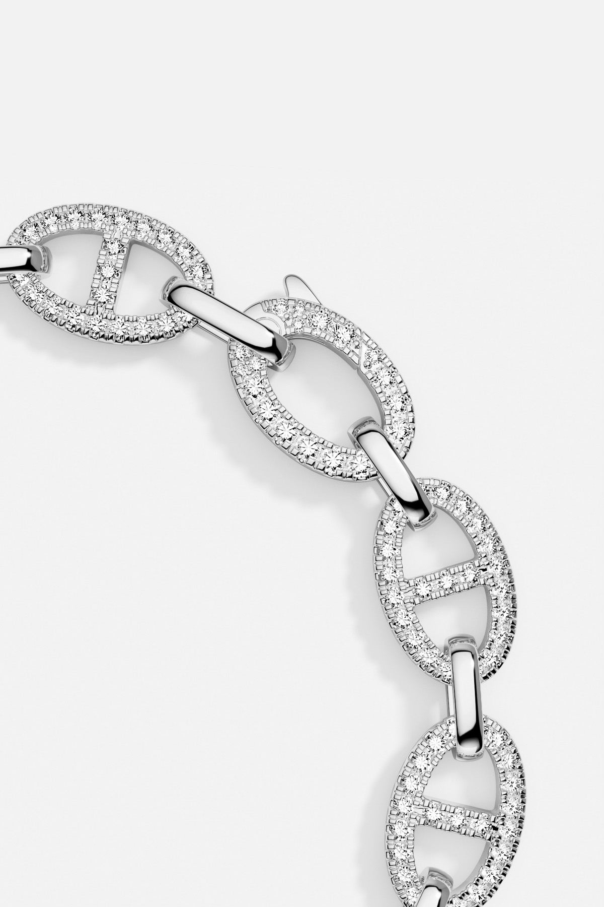 APM Monaco Yacht Club Marine bracelet maille blanc M