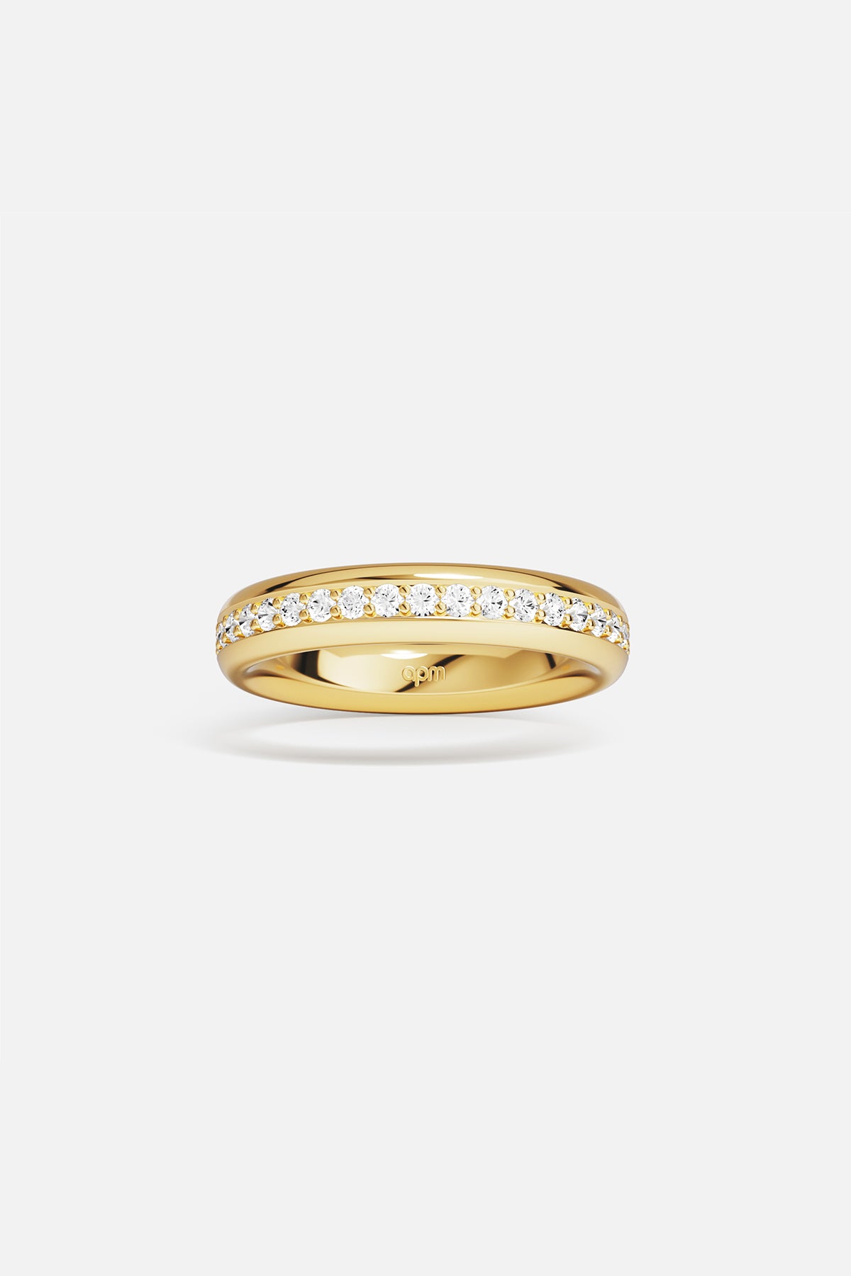 APM Monaco Croisette Riviera bague dorée zircon taille 52