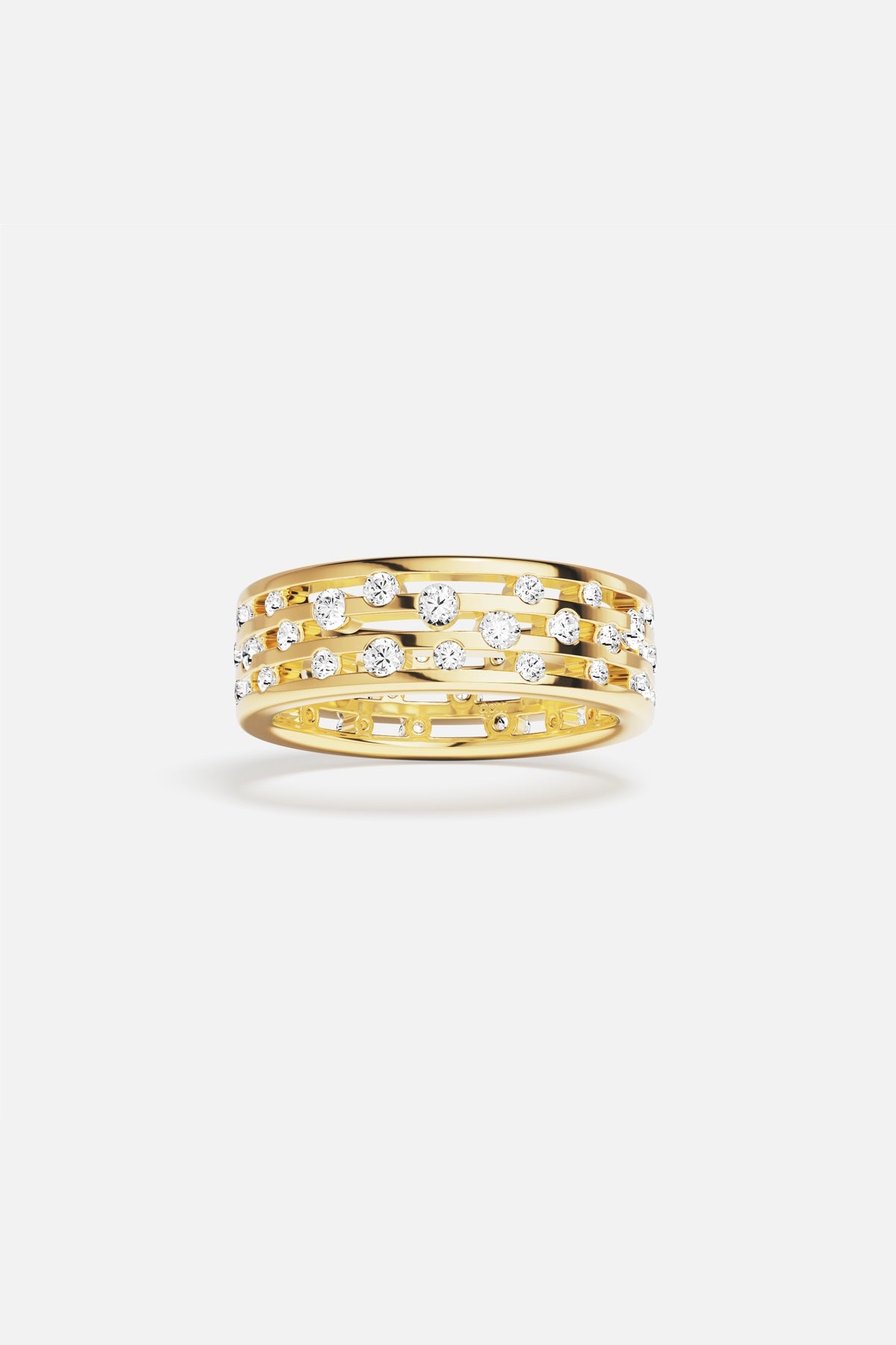 APM Monaco Automne Graphique bague dorée taille 52