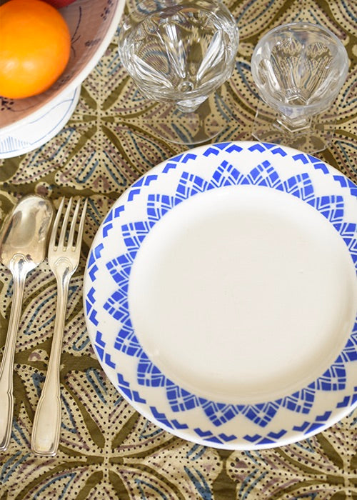 Aimée Aimer Art de la table Assiettes Ami Sarreguemines x6 bleues