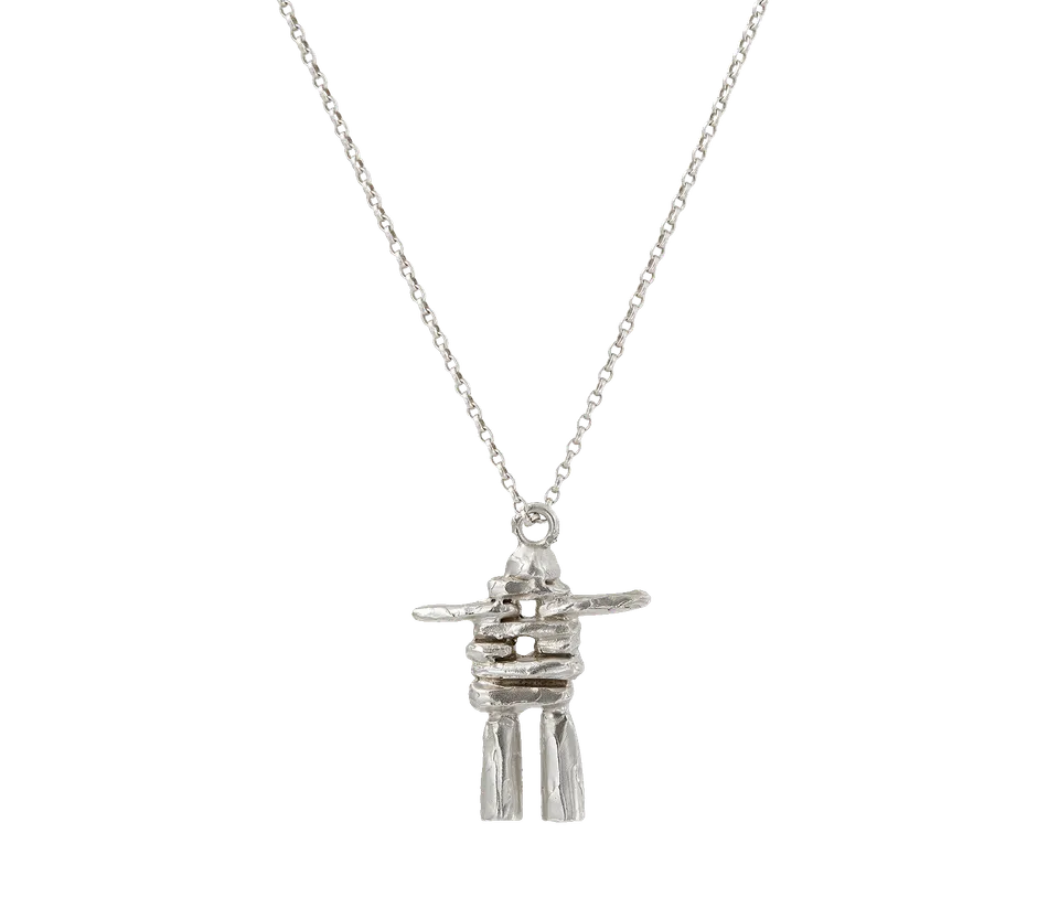 Alighieri The Skeleton of the Self collier argent sterling
