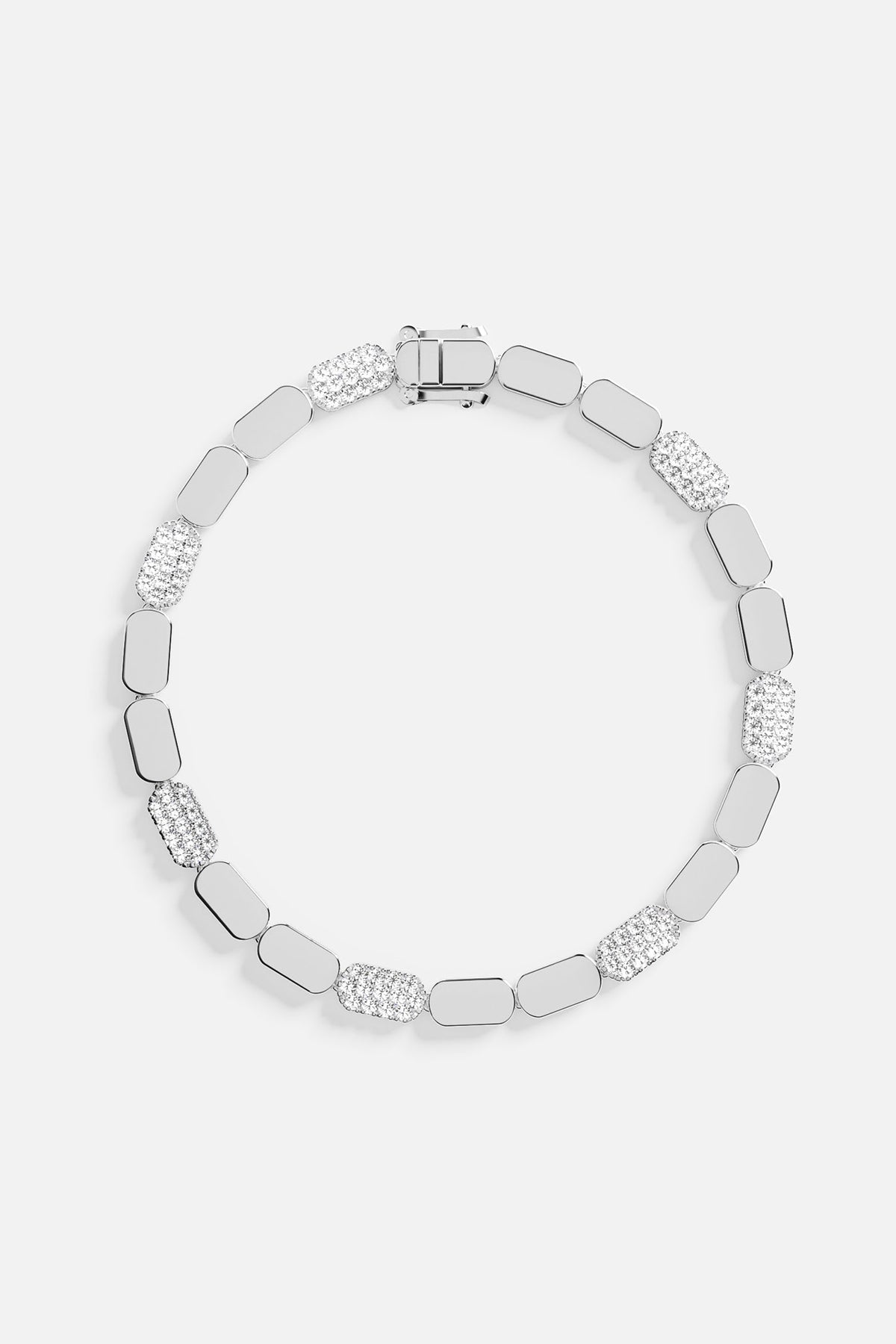 APM Monaco Yacht Club Pavage bracelet rhodié zircon blanc