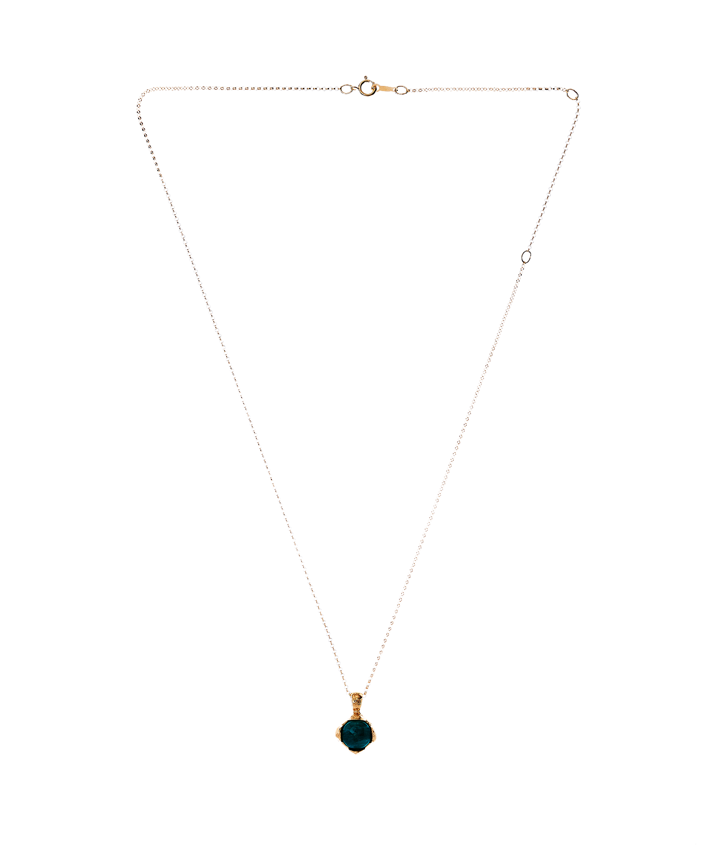 Alighieri Eye of the Storm collier émeraude doré