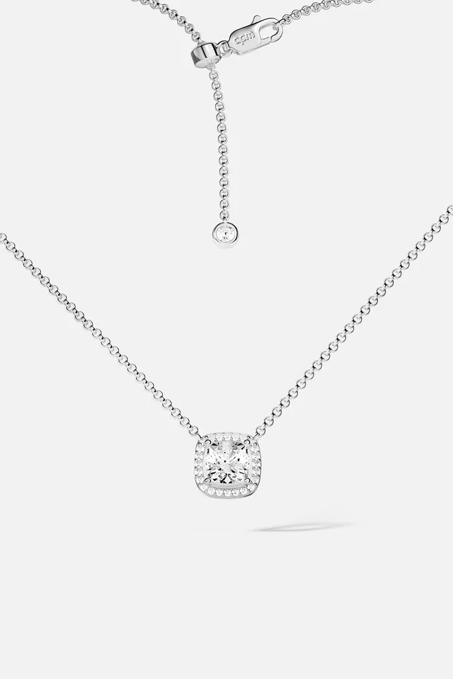 APM Monaco Lumière Éclat collier argenté zircon réglable