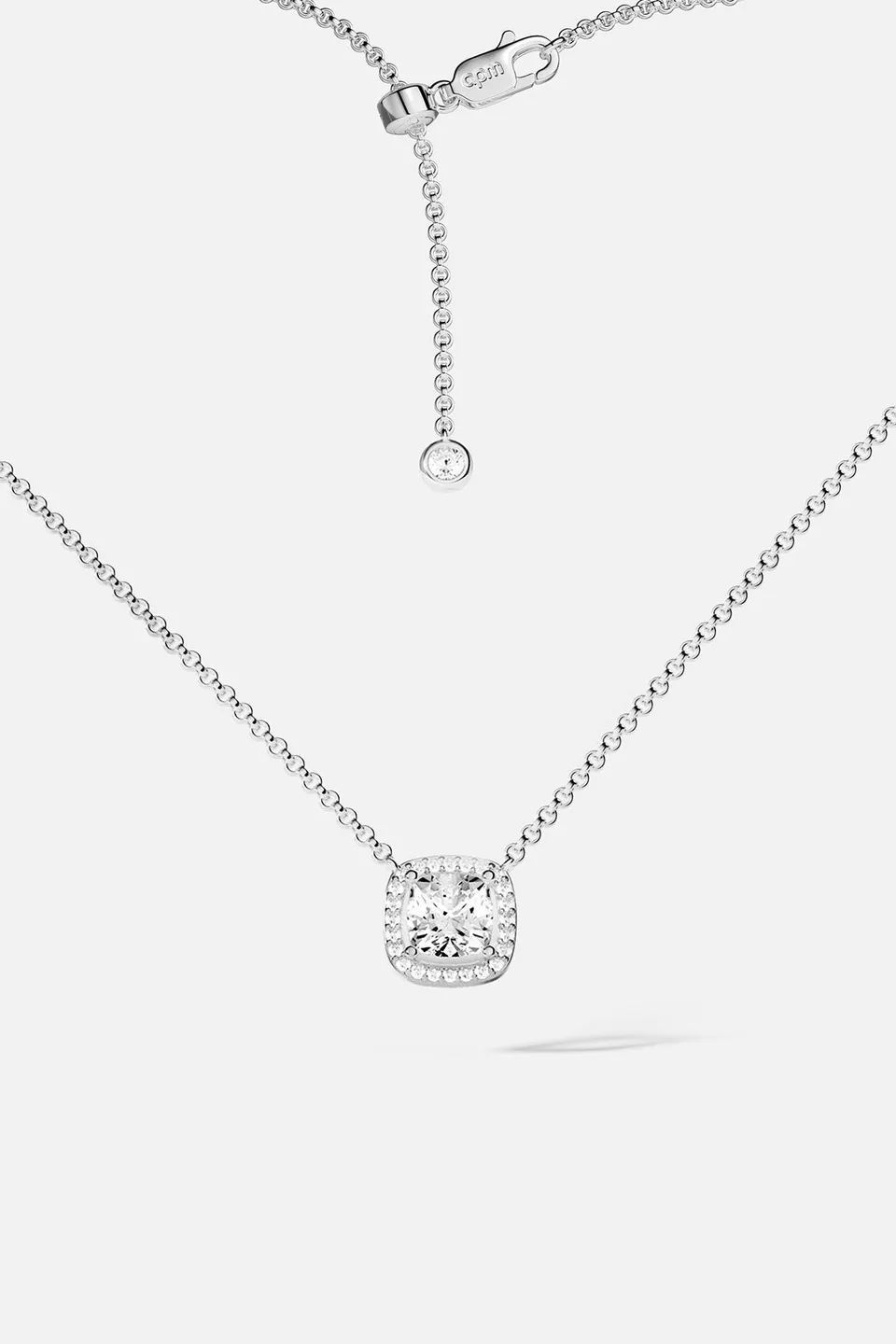 APM Monaco Lumière Éclat collier argenté zircon réglable