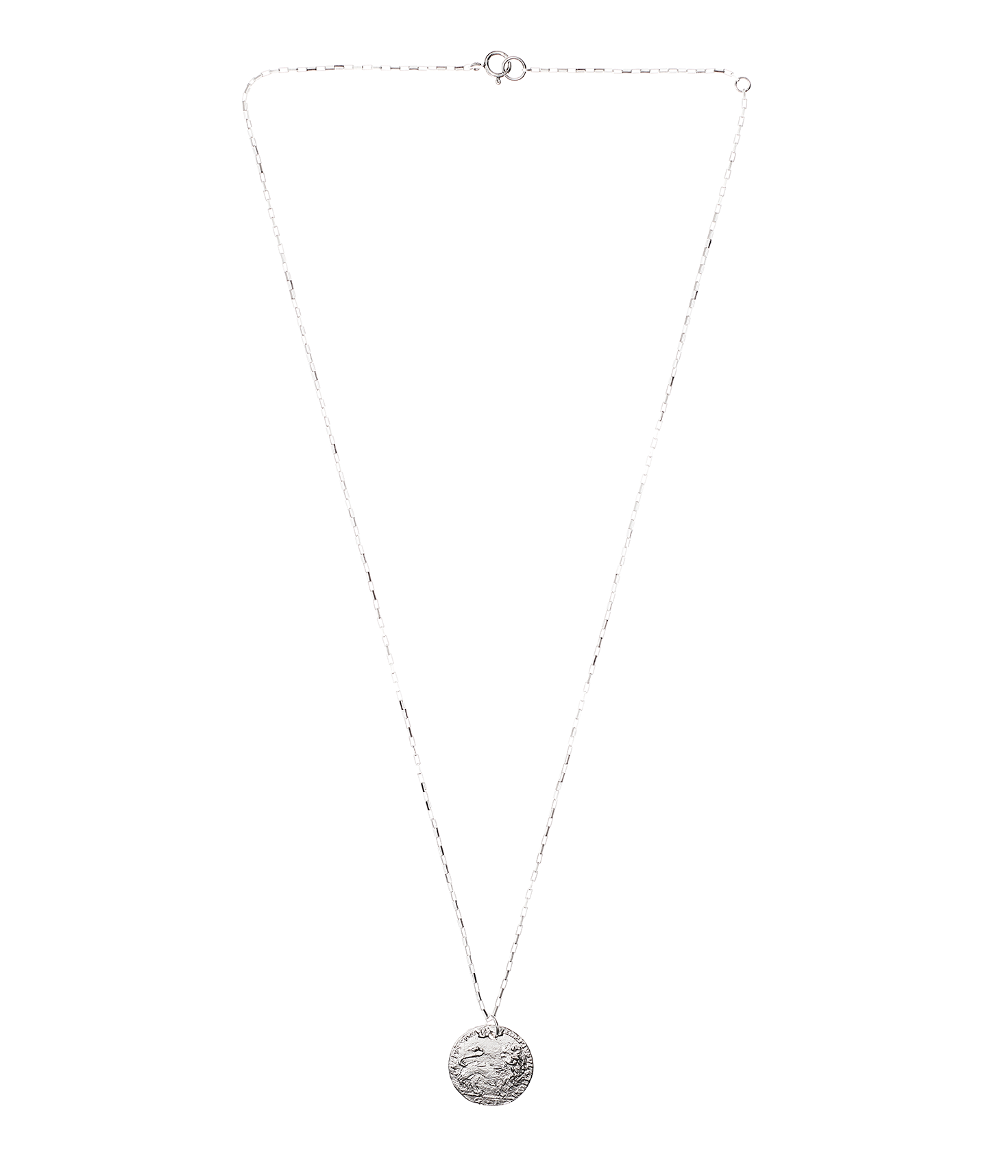 Alighieri Snow Lion Medallion collier argent médaille lion