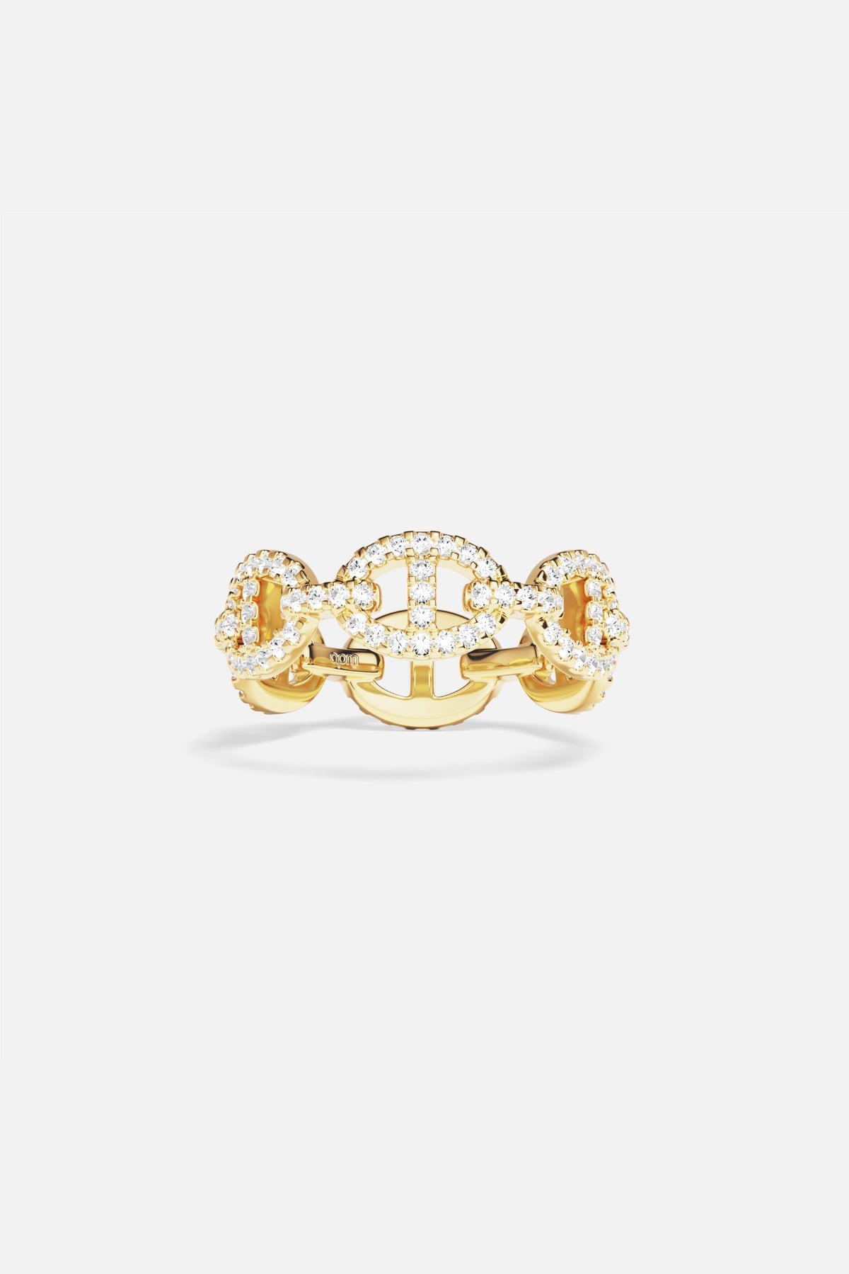APM Monaco Yacht Club Marine Bague dorée 52 maillons