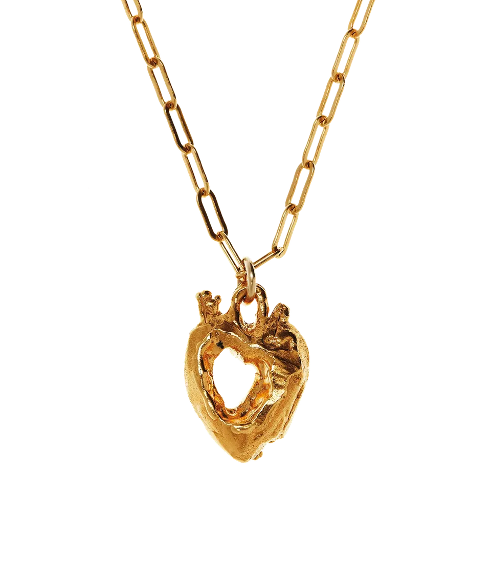 Alighieri The Lovers' Pact Necklace collier médaillon or