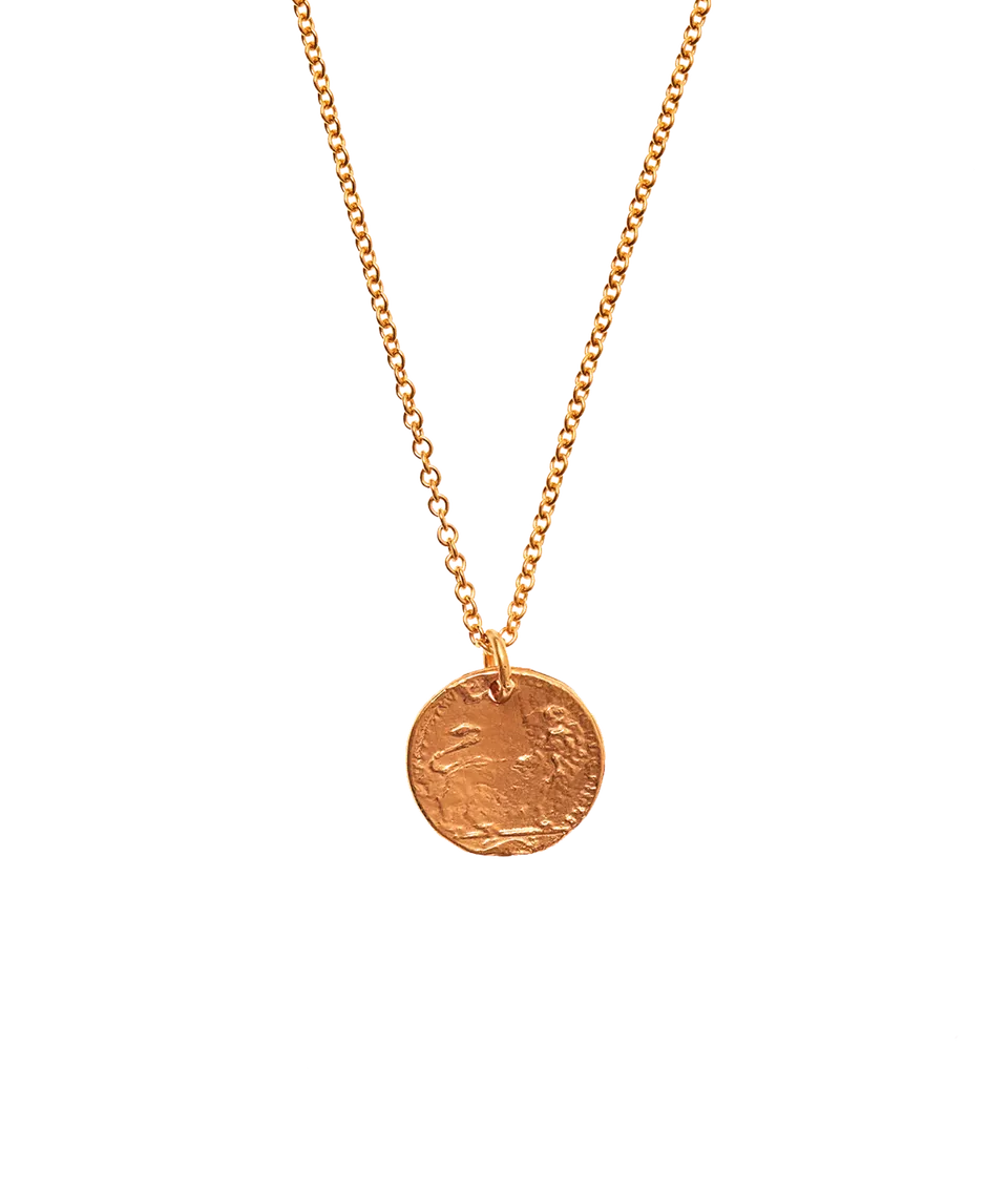 Alighieri Baby Lion Cub collier or massif 9 carats