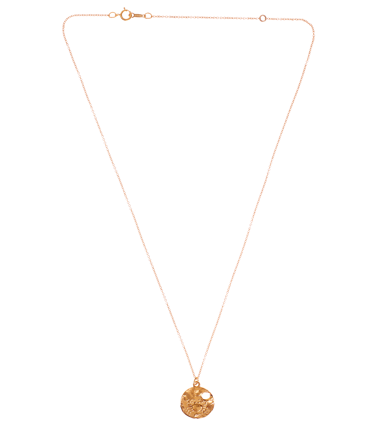 Alighieri The Cancer Medallion collier zodiaque plaqué or