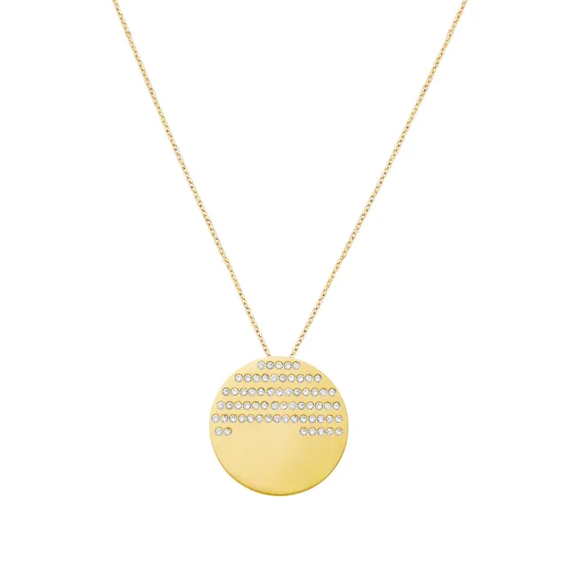 Aimée Aimer Horizon grand modèle collier or jaune diamants 50 cm