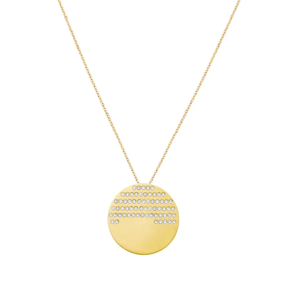 Aimée Aimer Horizon grand modèle collier or jaune diamants 50 cm