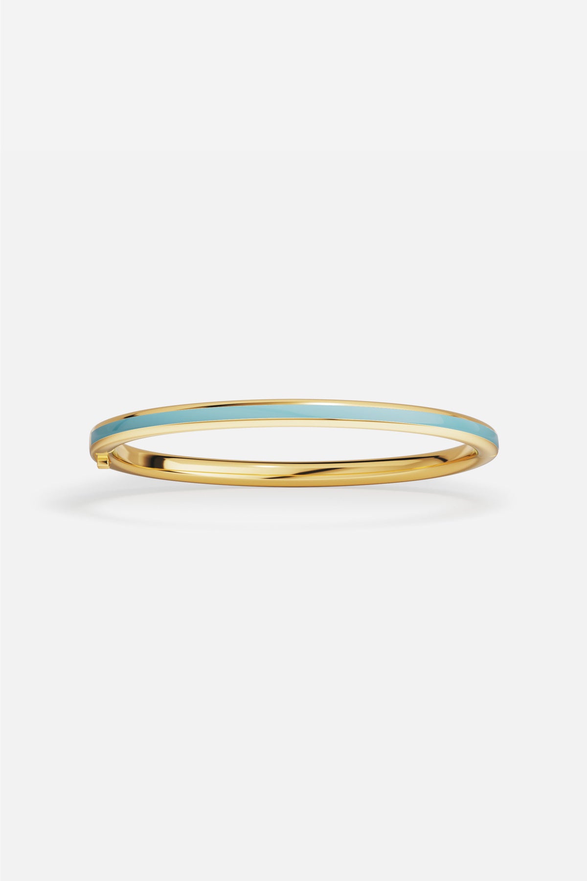 APM Monaco Croisette Riviera bracelet jonc bleu doré taille M