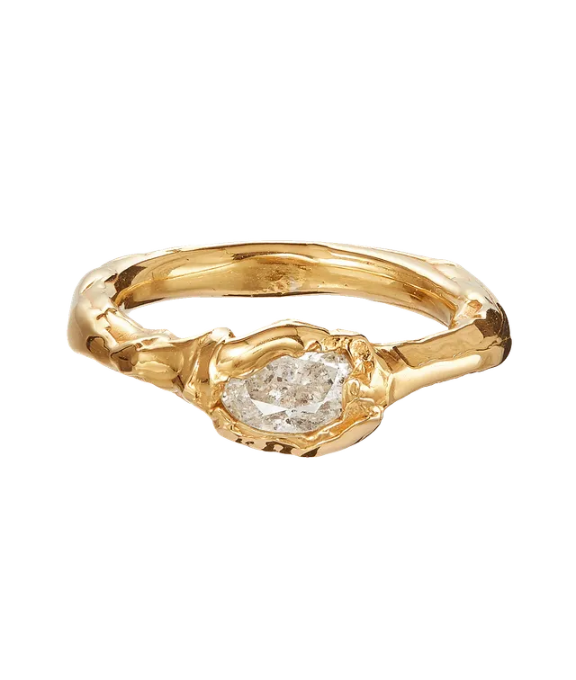 Alighieri Night's Infatuation bague diamant or 9 carats