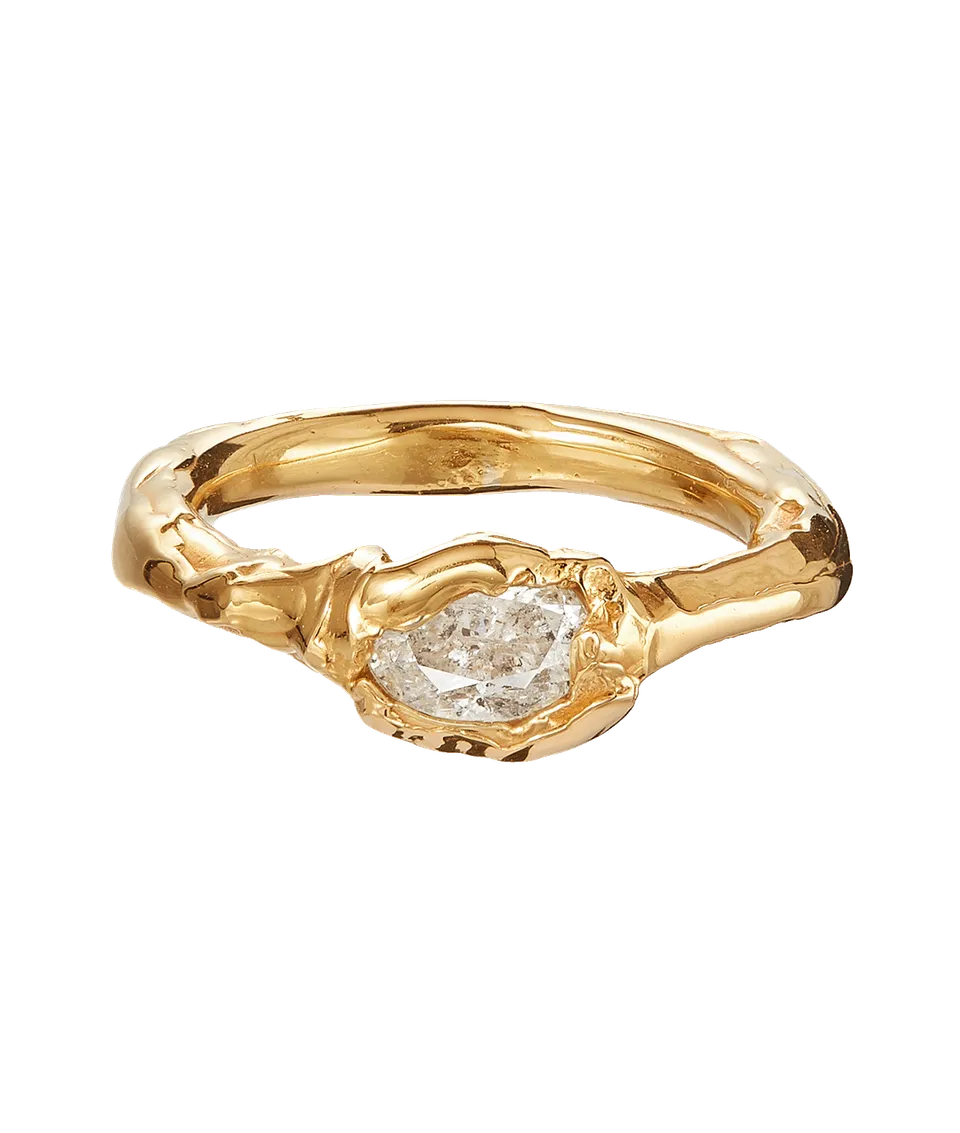 Alighieri Night's Infatuation bague diamant or 9 carats