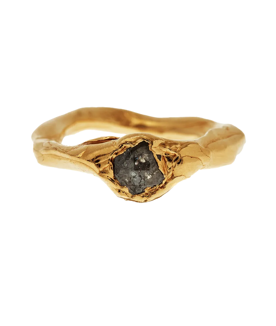 Alighieri The Pensive Whirlpool bague or diamant unique