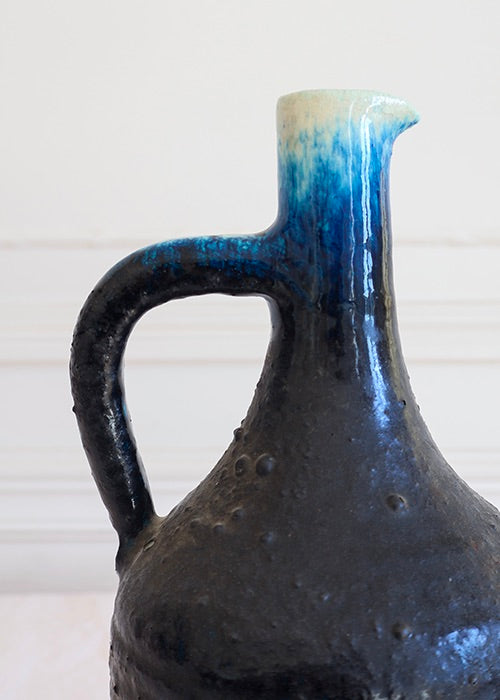 Aimée Aimer pichet Accolay bleu outremer céramique 28 cm