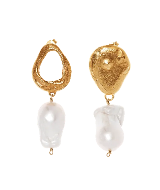 Alighieri Infernal Storm boucles pendantes perles baroques