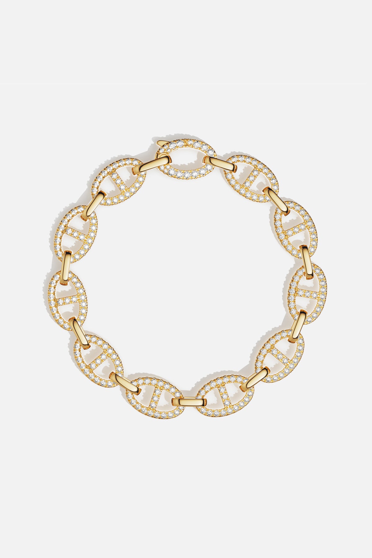 APM Monaco Yacht Club bracelet marine doré taille M 18 cm