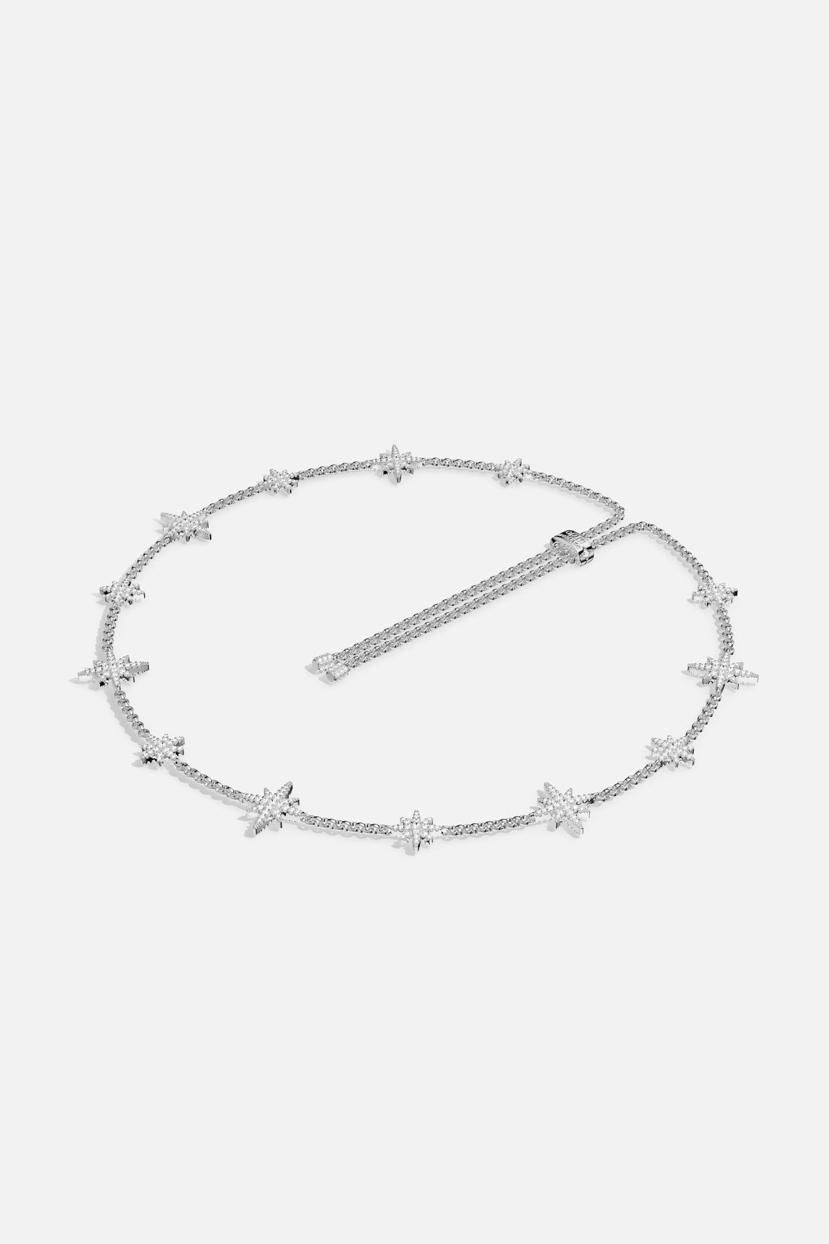 APM Monaco Météorites Multiple collier argent blanc ajustable