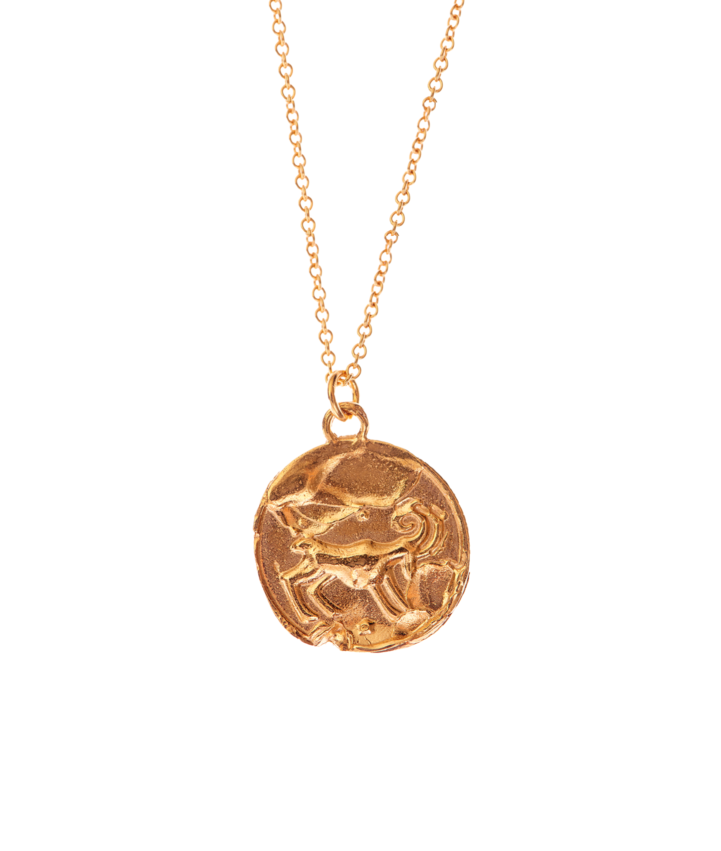 Alighieri Aries Medallion collier médaillon or 24ct