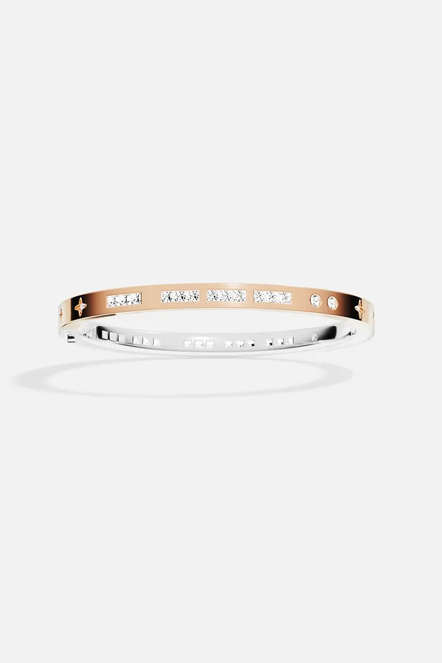 APM Monaco Morse Code TOI et MOI jonc bicolore M 16,5 cm